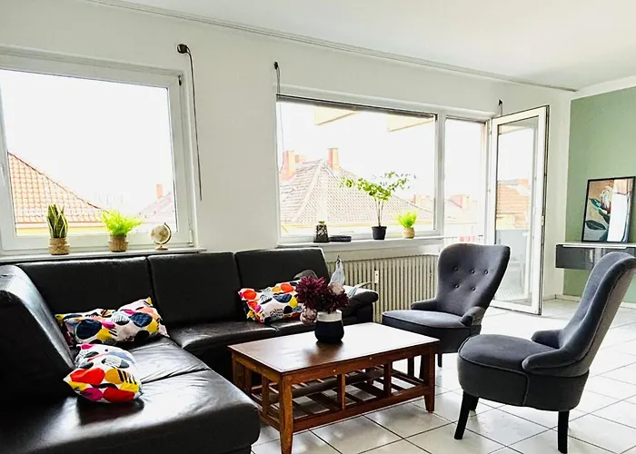 Daire Urban Workstay Worms, 3 Bedroom Parkplatz, Wlan *